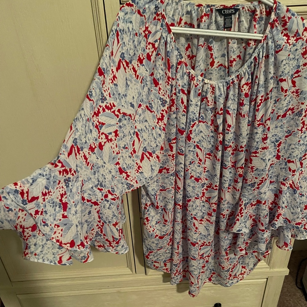 Women's plus size Chaps blouse/shirt 2x